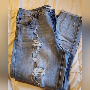 Kancan boyfriend distressed jeans